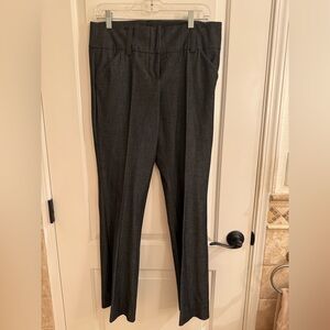 INC International Concepts Charcoal Gray Straight-Leg Dress Pants